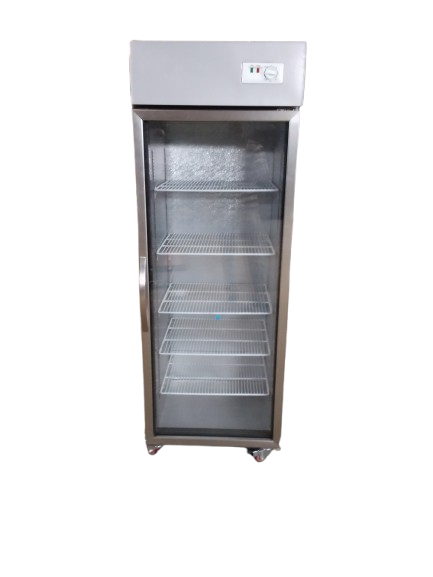 congélateur vitré vertical 1 battant 500L